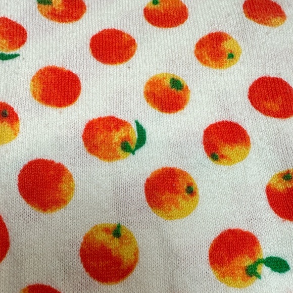 J. Crew Factory peach print crew neck sweater - Picture 6 of 11